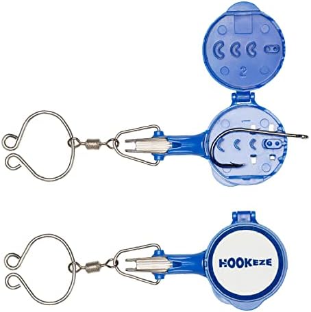 HOOK-EZE Fishing Knot Tying Tool | Protect from Fish Hooks | Tie Fishing Knots Easily | Cool Gadgets for Fishermen | Ice Fly Fishing | Fishing Accessories for Beginner Anglers | Nail Knot Tool