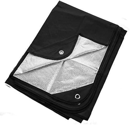 Arcturus Heavy Duty Survival Blanket – Insulated Thermal Reflective Tarp - 60" x 82". All-Weather, Reusable Emergency Blanket for Car or Camping (Black)