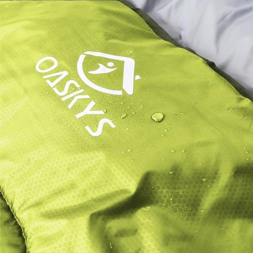 oaskys Camping Sleeping Bag - 3 Season Warm & Cool Weather - Summer Spring Fall Lightweight Waterproof for Adults Kids - Camping Gear Equipment, Traveling, and Outdoors