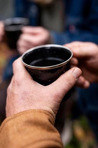 Stansport 24-Piece Enamel Camping Tableware Set