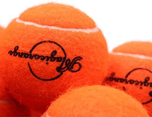 Magicorange Tennis Balls, 12 Pack Advanced Training Tennis Balls Practice Balls, Come with Mesh Bag for Easy Transport, Good for Beginner Training Ball