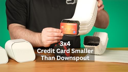 Type-A ("horizontal-shaped") Gutter Downspout Extension (3"x4", Black)