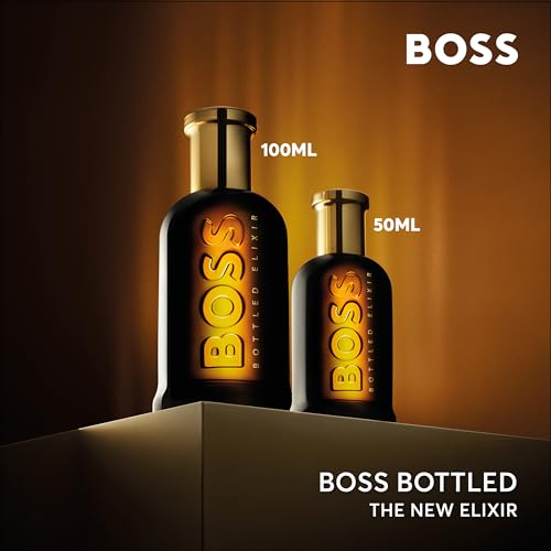Hugo Boss Men's Boss Bottled Elixir Parfum - Notes of Vetiver, Patchouli and Cedarwood