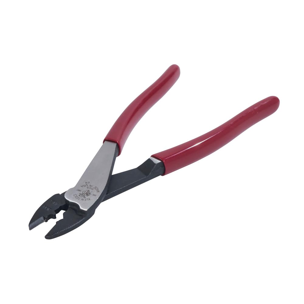 Klein Tools 1005 Cutting/Crimping Tool, Made in USA, Cutter/Crimper for 10-22 AWG Terminals and Connectors, Crimper for Insulated and Non-Insulated Terminals