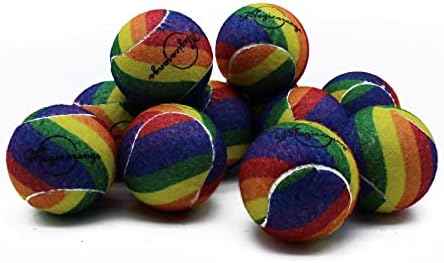 Magicorange Tennis Balls, 12 Pack Advanced Training Tennis Balls Practice Balls, Come with Mesh Bag for Easy Transport, Good for Beginner Training Ball