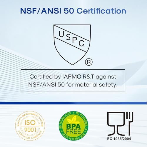 ICEPURE 20 Micron 10" x 4.5" Whole House Sediment Pleated Water Filter Replacement for GE FXHSC, Culligan R50-BBSA, Pentek R50-BB, DuPont WFHDC3001, W50PEHD, GXWH40L, GXWH35F for Well Water, 2PACK