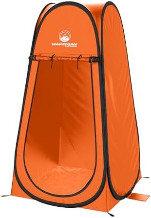 Pop Up Pod - Privacy Shower Tent, Dressing Room, or Portable Toilet Stall with Carry Bag for Camping, Beach, or Tailgate by Wakeman Outdoors