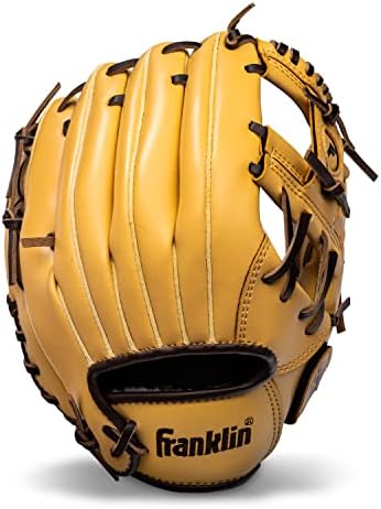 Franklin Sports Baseball + Softball Gloves - Field Master Adult + Youth Baseball + Softball Gloves - Right Hand + Left Hand Gloves - Infield + Outfield Mitts - Multiple Sizes + Colors