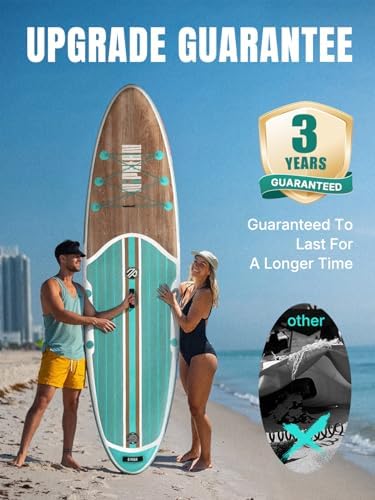 Niphean Inflatable Stand Up Paddle Board with SUP Accessories, Anti-Slip EVA Deck, 10’6’’ Inflatable Paddle Boards for Adults & Youth of All Skill Levels
