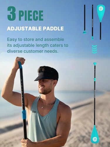 Niphean Inflatable Stand Up Paddle Board with SUP Accessories, Anti-Slip EVA Deck, 10’6’’ Inflatable Paddle Boards for Adults & Youth of All Skill Levels