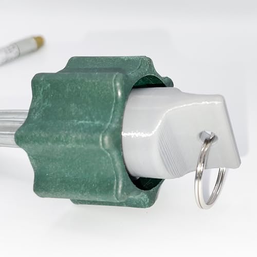 Propane Hose Protector Plug 2-Pack - QCC1 Threaded for RV, BBQ Grill, Travel Trailer - Double Protection, Made in USA