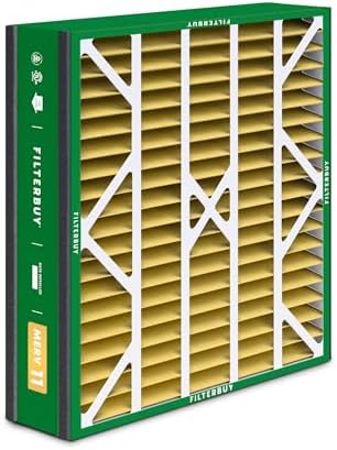 Filterbuy 20x25x5 Air Filter MERV 11 Allergen Defense (2-Pack), Pleated HVAC AC Furnace Air Filters for Trion Air Bear, Generalaire, Skuttle, and More (Actual Size: 19.63 x 24.13 x 4.88 Inches)