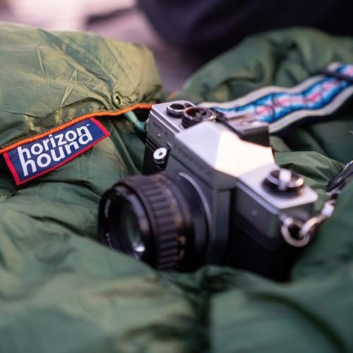 Horizon Hound Down Camping Blanket - Outdoor Travel Quilt | Sustainable, Insulated, Lightweight & Warm Gear for Sleep, Camping, Stadium, Hiking & Festivals | Water Resistant, Packable & Compact