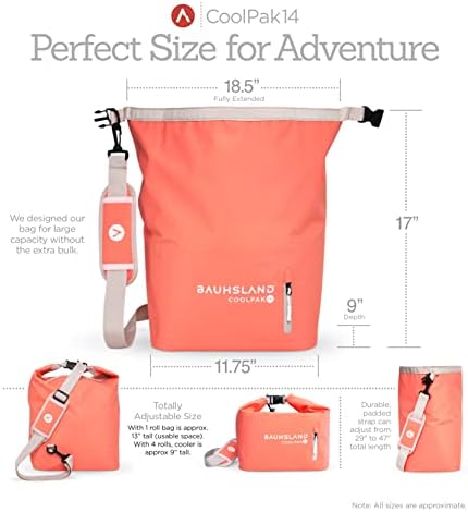 Insulated Cooler Bag - Waterproof & Leakproof for Camping, Kayak, Beach, Travel, Fishing, Picnics, Hiking, Backpacking, and Adventure