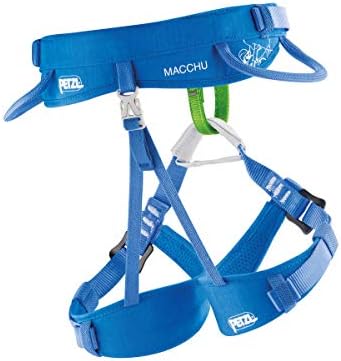 PETZL MACCHU Kids' Climbing Harness - Adjustable Seat Harness for Children Less Than 40kg / 88 lbs