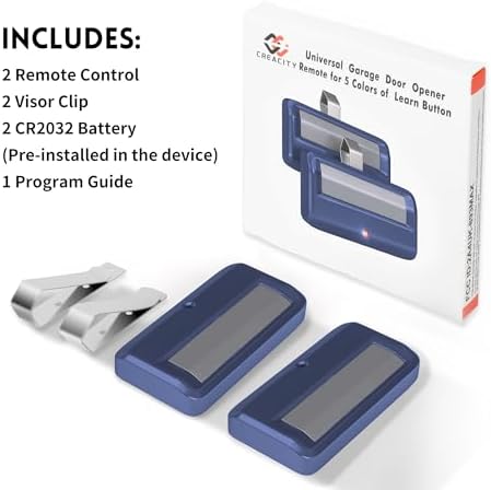 2 for Chamberlain Craftsman Garage Door Opener Remote 891LM 971LM Universal,Blue