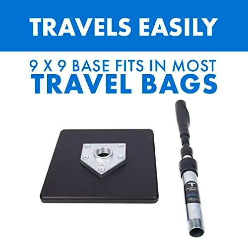 Tanner Tee The Original Batting Tee – Adjustable Pro Hitting Tee for Baseball & Softball, Steel Shaft, Composite Base, Hand-Rolled Rubber Top, 26"-43" Height