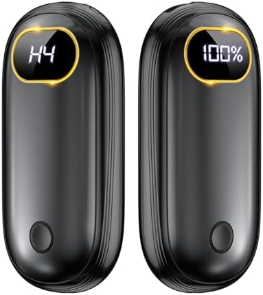 Hand Warmers Rechargeable - 14000mAh Electric Hand Warmers Rechargeable 2 Pack Heat Up to 131℉ with 18Hrs Warmth, Reusable Electronic Portable Pocket Heater for Women Man Golf Raynauds Camping