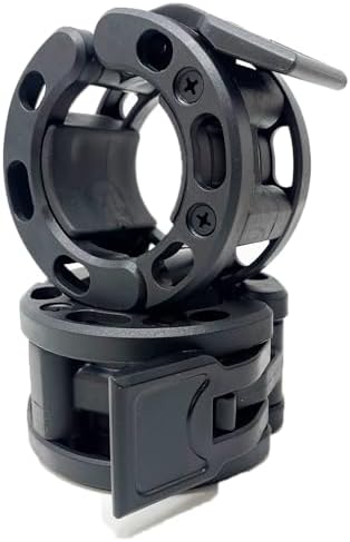 Clout Fitness Olympic Barbell Clamps Collars Quick Release Pair of Locking Weight Clips Fit 2 Inch Barbell for Weightlifting