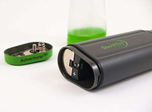SteriPen Adventurer Opti UV Personal Water Purifier for Camping, Backpacking, Emergency Preparedness and Travel Black/Green Small