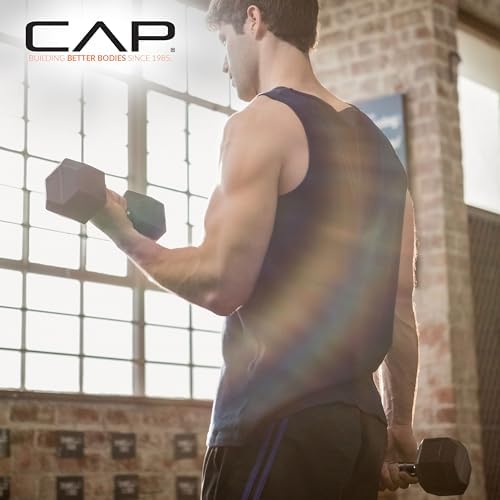 CAP Barbell Coated Hex Dumbbell Weight | Multiple Options