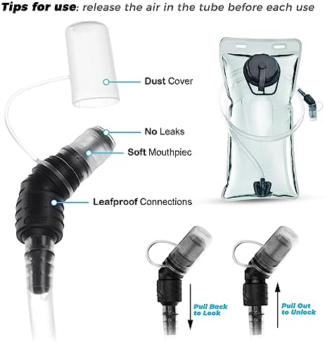 Hydration Backpack Hydration Pack Water Backpack with 2L(70-Ounce) Hydration Bladder for Men Women Kids for Running Hiking Biking Climbing