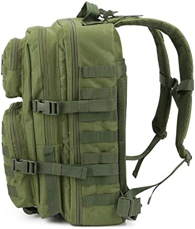 REEBOW GEAR Military Tactical Backpack Large Army 3 Day Assault Pack Molle Bag Boys Backpacks for School Army Green