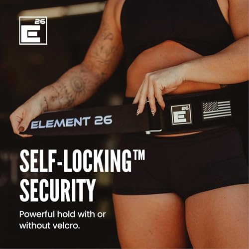 Self-Locking Weight Lifting Belt - Premium Weightlifting Belt for Serious Functional Fitness, Weight Lifting, and Olympic Lifting Athletes - Lifting Support for Men and Women - Deadlift Training Belt