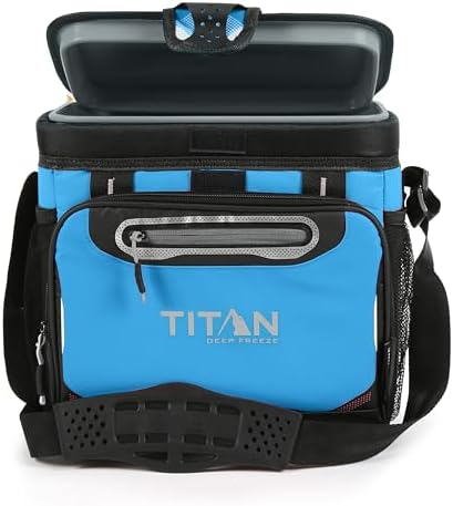 Arctic Zone Titan Deep Freeze Cooler - Zipperless Hardbody Cooler - Small & Large Capacity- Beach & Camping Cooler - Deep Freeze Insulation, HardBody Liner, and SmartShelf