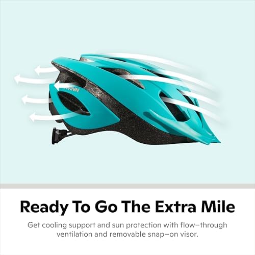 Schwinn Thrasher Bike Helmet for Youth Boys Girls Age 8-14 Years Old, Suggested Fit 55-58cm, Lightweight Microshell Design with Adjustable Side & Chin Strap, CPSC Safety Certified, Sleek, Sporty Style