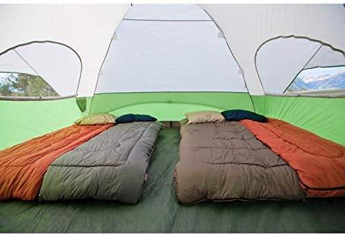 Coleman Evanston Screened Camping Tent, 6/8 Person Weatherproof Tent with Roomy Interior Includes Rainfly, Carry Bag, Easy Setup and Screened-In Porch