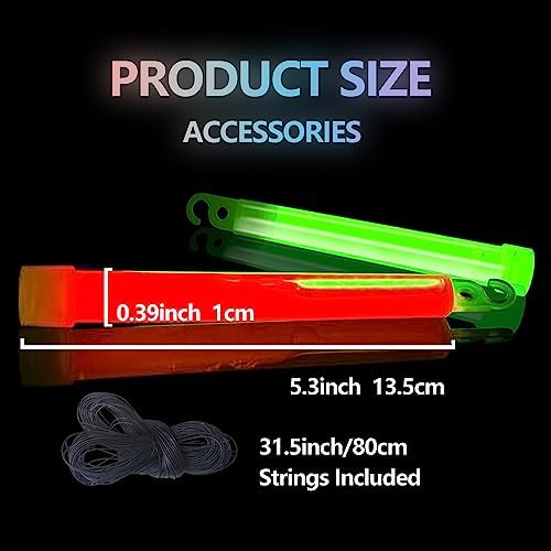 96 Pack Glow Sticks Bulk Party Supplies