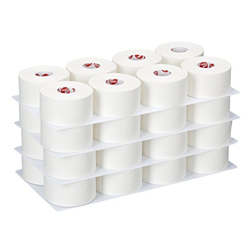 Cramer Team Color Athletic Tape, White, For Ankle, Wrist, and Injury Taping, Helps Protect and Prevent Injuries, Promotes Faster Healing, Athletic Training First Aid Supplies, 1.5", Bulk 32 Roll Case