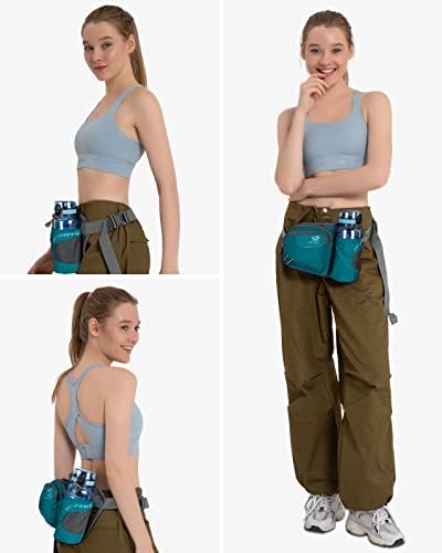 WATERFLY Fanny Pack Waist Bag: Waist Pack for Women Men with Water Bottle Holder Hiking Fanny Pack for Running Walking DogWalking Travel Cycling
