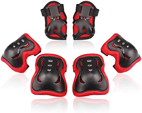 BOSONER Kids/Youth Knee Pad Elbow Pads Guards Protective Gear Set for Roller Skates Cycling BMX Bike Skateboard Inline Skatings Scooter Riding Sports