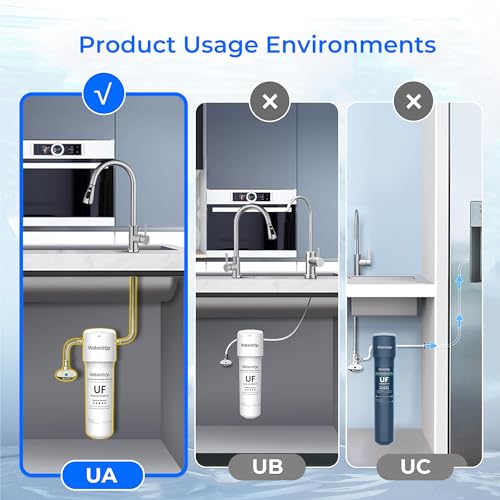 Waterdrop Under Sink Water Filter, Under Sink Water Filtration System, 2 Years or 16K Gallons, 0.01 Micron Ultra Filtration for Baçtёria Reduction, Reduces Lead, Chlorine