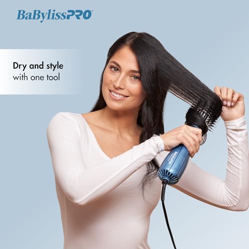 BabylissPRO Nano Titanium Professional 2.5" Hot Air Dryer Brush For Styling And Drying