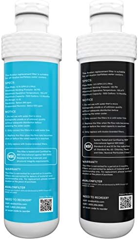 Avalon Genuine 2 Stage Replacement Filters For All Avalon Branded Bottleless Water Coolers NSF Certified, 2 Count (Pack of 1)