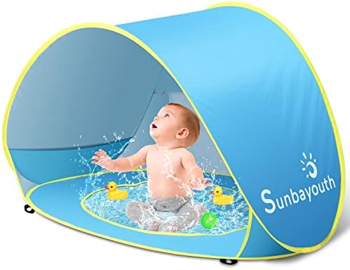 Sunba Youth Baby Pool Tent, UV Protection Infant Pop Up Sun Shelters Shade