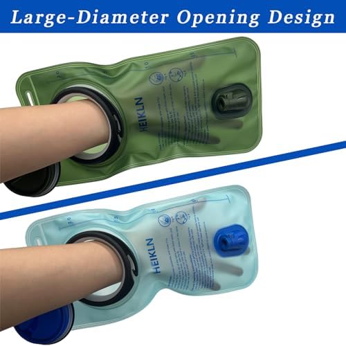Hydration Bladder 2L-3L,Leak Proof Water Reservoir, BPA Free Military Water Storage Bladder Bag Hydration Pack Replacement Easy Clean for Bicycling Hiking Camping Hunting Running