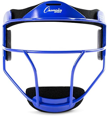 Champion Sports Steel Softball Face Mask - Classic Fielders Masks for Adults - Durable Head Guards - Premium Sports Accessories for Indoors and Outdoors - Multiple Styles