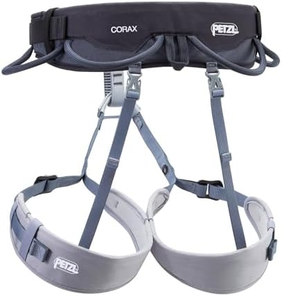 PETZL CORAX Harness - Versatile and Fully Adjustable Rock Climbing, Ice Climbing and Mountaineering Harness
