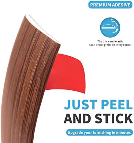 Art3d 10 FT Self Adhesive Vinyl Floor Transition Strip, Laminate Floor Strip Floor Flat Divider Strip for Joining Floor Gaps,Carpet Threshold Transition,Floor Tiles(1.57in, Cherry)