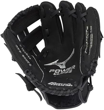 Mizuno Prospect PowerClose Youth Baseball Glove Series I V-Flex Notch I Parashock Palm Pad I ButterSoft Palm Liner