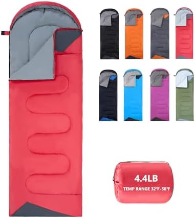 Sleeping Bags for Adults Backpacking Lightweight Waterproof- Cold Weather Sleeping Bag for Girls Boys Mens for Warm Camping Hiking Outdoor Travel Hunting with Compression Bags