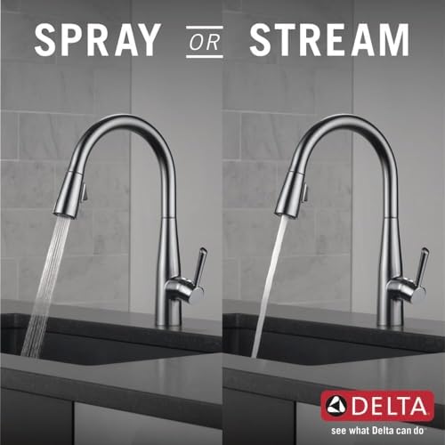 Delta 9113-AR-DST Essa Kitchen Faucet, Standard, Arctic Stainless