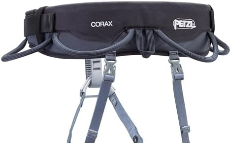 PETZL CORAX Harness - Versatile and Fully Adjustable Rock Climbing, Ice Climbing and Mountaineering Harness