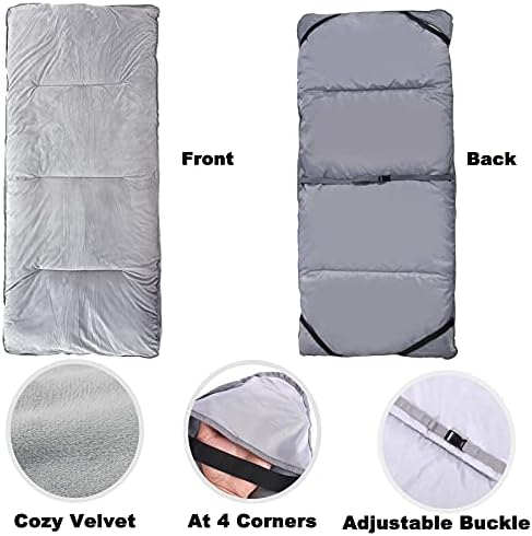 Gehannah Thick Camping Sleeping Pad, Soft Comfortable Microfiber Camping Cot Pads for Adults, Lightweight Foldable Sleeping mats for Traveling Hiking Backpacking Traveling
