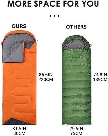 Sleeping Bags for Adults Backpacking Lightweight Waterproof- Cold Weather Sleeping Bag for Girls Boys Mens for Warm Camping Hiking Outdoor Travel Hunting with Compression Bags