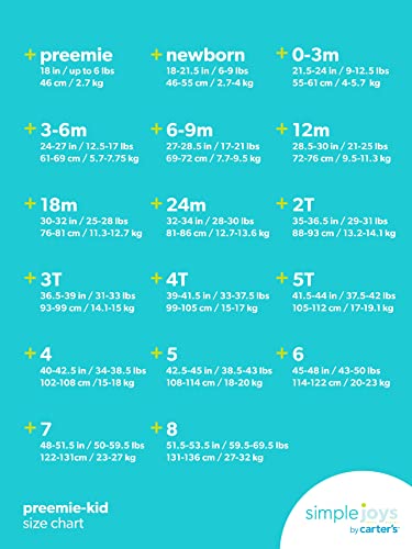 Simple Joys by Carter's Kids' Holiday Loose-fit Flame Resistant Fleece Footed Pajamas, Light Grey Santa/Mint Green Christmas Print, 7